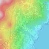 Mappa topografica Poljane, altitudine, rilievo