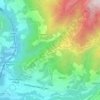 Mappa topografica Il Ciocco, altitudine, rilievo