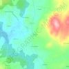 Mappa topografica Pedraza, altitudine, rilievo