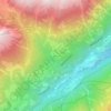 Mappa topografica San Colombano, altitudine, rilievo