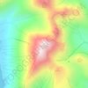 Mappa topografica Blà Bheinn, altitudine, rilievo