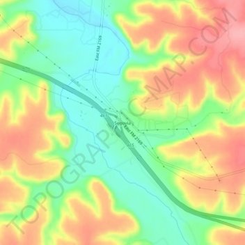 Mappa topografica Segovia, altitudine, rilievo