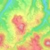 Mappa topografica Gorse, altitudine, rilievo