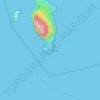 Mappa topografica Capo Caccia, altitudine, rilievo