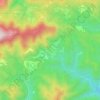 Mappa topografica Sant Jaume de Frontanyà, altitudine, rilievo
