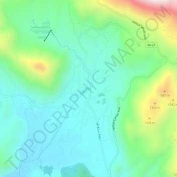 Mappa topografica Nif, altitudine, rilievo
