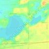 Mappa topografica Sandy Beach, altitudine, rilievo