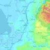 Mappa topografica Calbiga, altitudine, rilievo