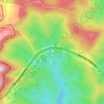 Mappa topografica Ballard, altitudine, rilievo