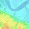 Mappa topografica Cavernes, altitudine, rilievo
