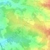 Mappa topografica La Nauve, altitudine, rilievo