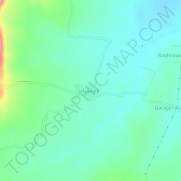 Mappa topografica Hasaguli, altitudine, rilievo