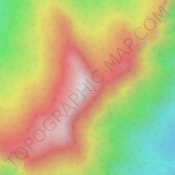 Mappa topografica Cerro Derrumbado, altitudine, rilievo