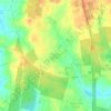 Mappa topografica Woodland Hills, altitudine, rilievo