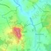 Mappa topografica Recoin, altitudine, rilievo