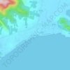 Mappa topografica Ban Bang Khao, altitudine, rilievo
