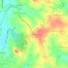 Mappa topografica Kurunthencode, altitudine, rilievo
