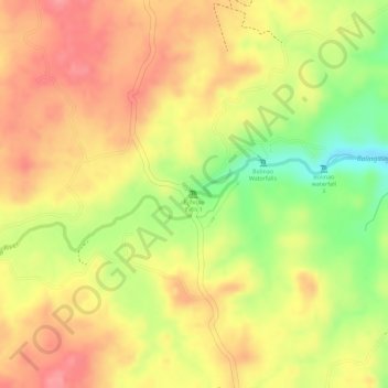 Mappa topografica Bolinao Falls 1, altitudine, rilievo