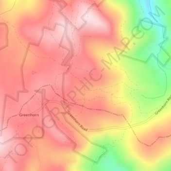 Mappa topografica Robinsonville, altitudine, rilievo
