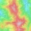 Mappa topografica Pian di Balestra, altitudine, rilievo