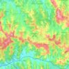 Mappa topografica São Bento do Sul, altitudine, rilievo