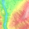 Mappa topografica Sainte-Odile-sur-Rimouski, altitudine, rilievo