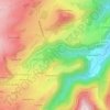 Mappa topografica Cascades de Chiloza, altitudine, rilievo