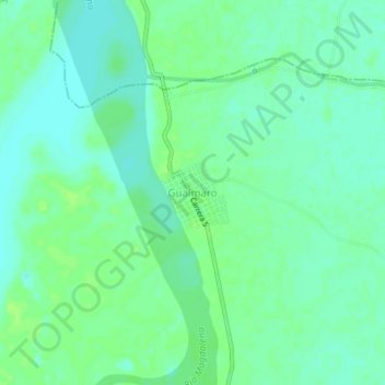 Mappa topografica Guaimaro, altitudine, rilievo