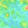 Mappa topografica Eyang, altitudine, rilievo