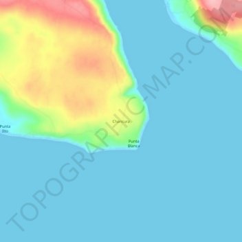 Mappa topografica Chancura, altitudine, rilievo