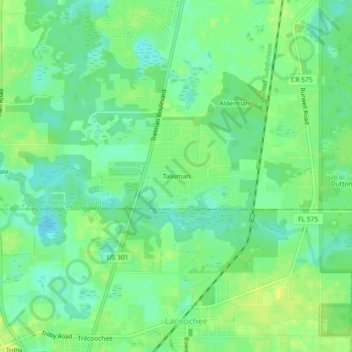 Mappa topografica Talisman, altitudine, rilievo