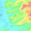 Mappa topografica Puisaye, altitudine, rilievo