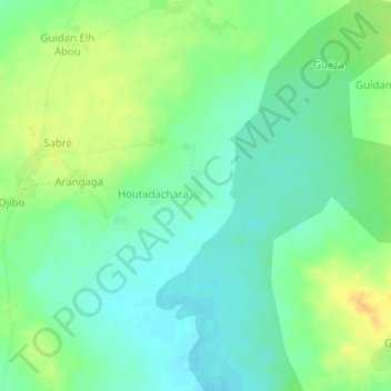 Mappa topografica Raffa, altitudine, rilievo