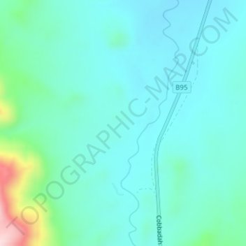 Mappa topografica New England Range, altitudine, rilievo