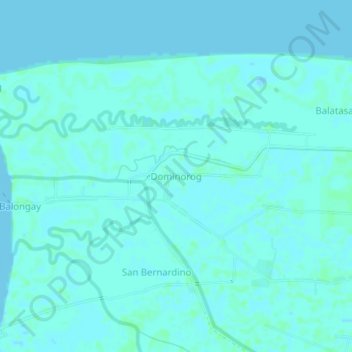 Mappa topografica Dominorog, altitudine, rilievo