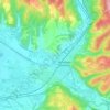 Mappa topografica Capraia Fiorentina, altitudine, rilievo