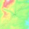 Mappa topografica La Gorgona, altitudine, rilievo