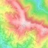 Mappa topografica Monte Asolone, altitudine, rilievo