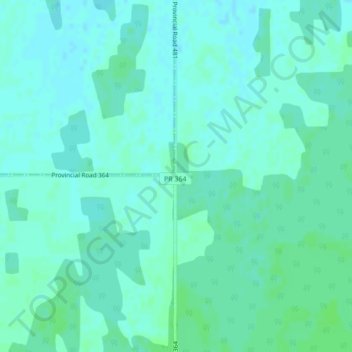 Mappa topografica Weiden, altitudine, rilievo