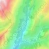 Mappa topografica Clavans-le-Haut, altitudine, rilievo