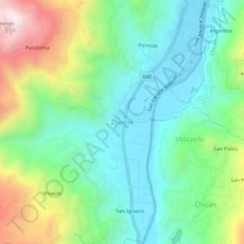 Mappa topografica Zhumir, altitudine, rilievo