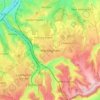 Mappa topografica Warlingham, altitudine, rilievo