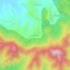 Mappa topografica Barakutni, altitudine, rilievo