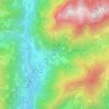 Mappa topografica Valle, altitudine, rilievo