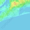 Mappa topografica Misquamicut, altitudine, rilievo