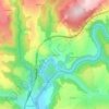 Mappa topografica Montjézieu, altitudine, rilievo