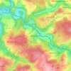 Mappa topografica Oberähren, altitudine, rilievo
