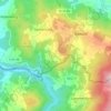 Mappa topografica Buchberg bei Wettzell, altitudine, rilievo