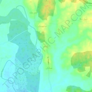 Mappa topografica Nagrota, altitudine, rilievo