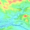Mappa topografica Vega de Poja, altitudine, rilievo